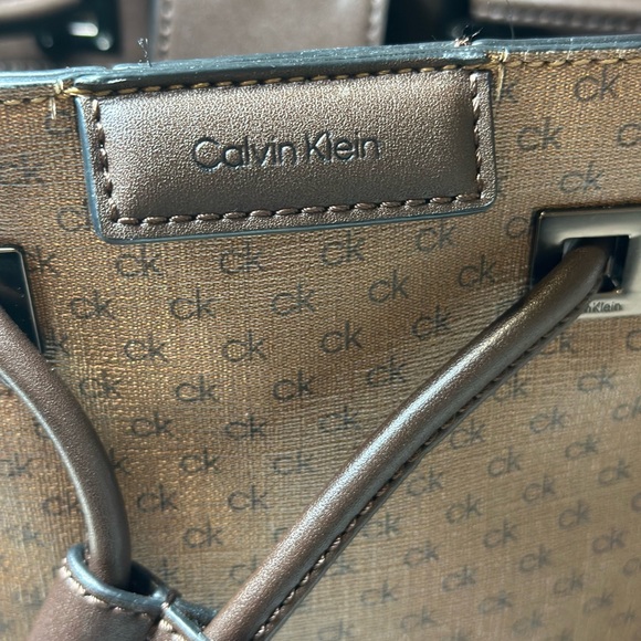 Calvin Klein Tan and Brown Bucket Bag - Picture 4 of 8
